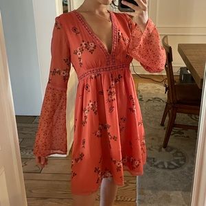 Ethereal pink floral Abercrombie dress for Valentine’s (maybe), Small